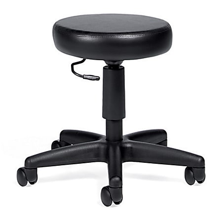 Global File Buddy Pneumatic Swivel Task Stool Black SeatBlack