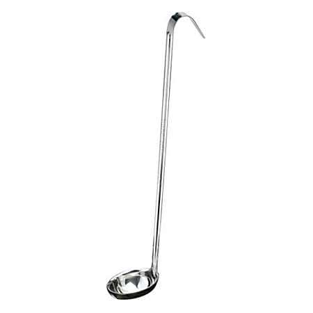 Tablecraft Stainless-Steel Serving Ladle, 2 Oz, Silver