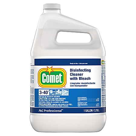 Comet® With Bleach Refill, Disinfectant Cleaner, 1 Gallon