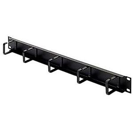 Belkin Single-Sided Cable Manager - Cable Manager - Black - 1U Rack Height - 19" Panel Width