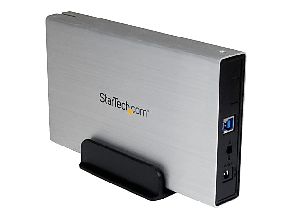 StarTech.com 3.5in Silver USB 3.0 External SATA III Hard Drive Enclosure with UASP - Portable External HDD - S3510SMU33