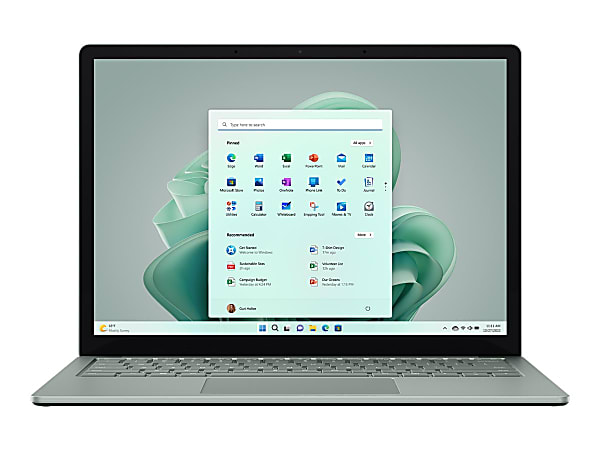 Microsoft® Surface 5 Laptop, 13.5" Touchscreen, Intel® Core™ i7, 16GB Memory, 512GB Solid State Drive, Sage, Windows® 11 Home