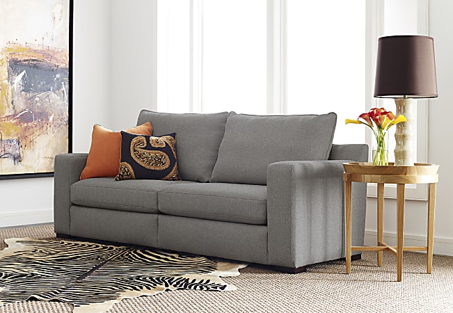 Serta Geneva Sofa 85 Gray - Office Depot
