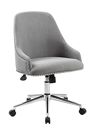 Boss Office Products Carnegie Fabric Mid-Back Desk Chair,