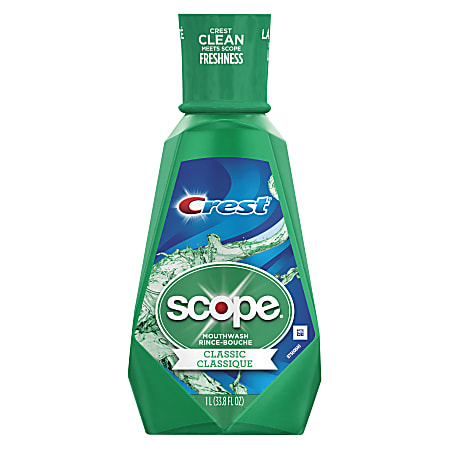 Crest® And Scope® Rinse, Classic Mint, 33.8 Oz