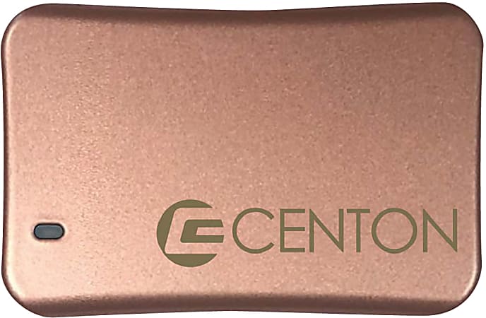 Centon Dash Series External USB-C Solid State Drive, 1,000GB, Rose Gold