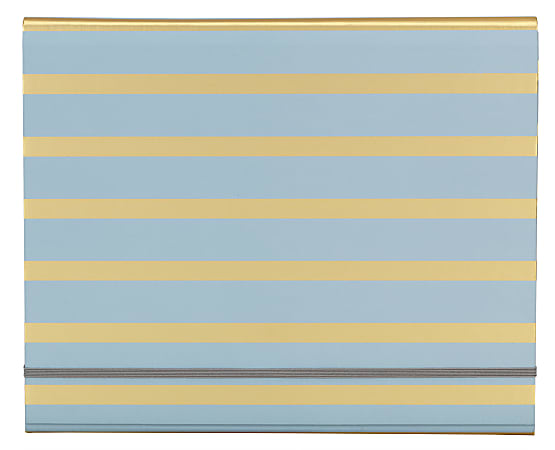 Office Depot® Brand Paper Expanding File Folder, 13 Pocket, Expansion 13", 8 1/2" x 11", Letter, Mint/Gold, Pack of 1