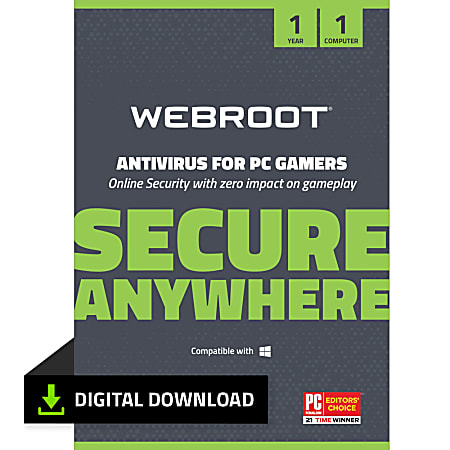Webroot Webroot Antivirus Protection and Internet Security for PC Gamers  (Windows)