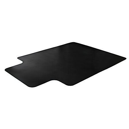 Floortex® Advantagemat® Vinyl Lipped Chair Mat for Carpets, 36" x 48", Black