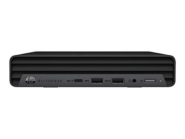 HP EliteDesk 805 G6 - Mini desktop - Ryzen 5 Pro 4650GE / 3.3 GHz - AMD PRO - RAM 16 GB - SSD 512 GB - NVMe, TLC - Radeon Graphics - GigE - WLAN: Bluetooth 5.0, 802.11a/b/g/n/ac/ax - Win 10 Pro 64-bit - monitor: none - keyboard: US