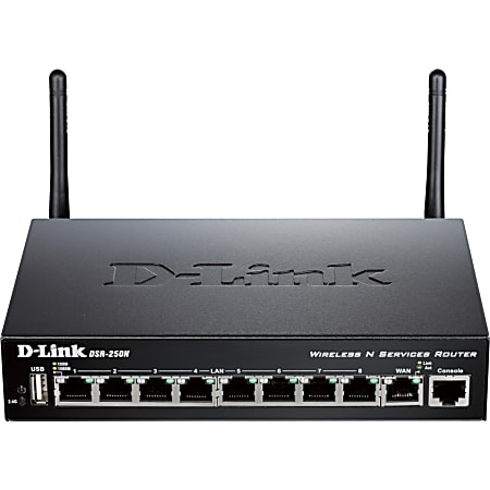 D-Link DSR-250N 8-Port Gigabit Wireless VPN Router with Dynamic Web Content Filtering
