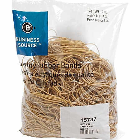 Office Depot Brand Rubber Bands 33 3 12 x 18 Crepe 1 Lb Bag