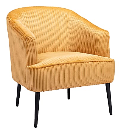 Zuo Modern Ranier Plywood And Steel Accent Chair, Yellow