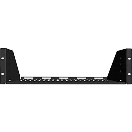 Sanus Component Series AV Rack Shelf - 3RU Vented Rack Shelf - Black -  - CASH23B1