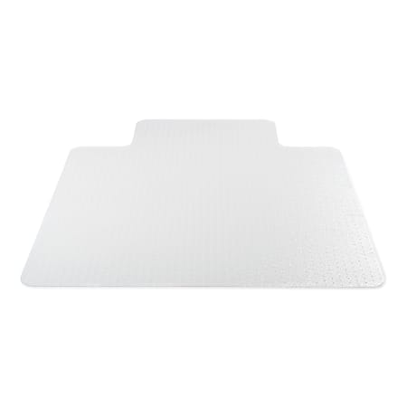 Deflecto SuperMat+ PVC Anti-Microbial Chair Mat For Medium Pile Carpets Up To 1/2" Thick, 36" x 48", Clear