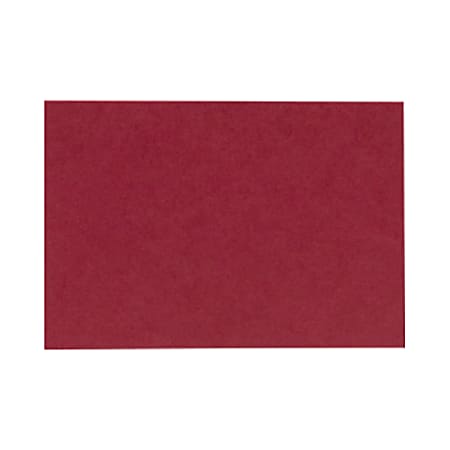 LUX Flat Cards, A9, 5 1/2" x 8 1/2", Garnet Red, Pack Of 500