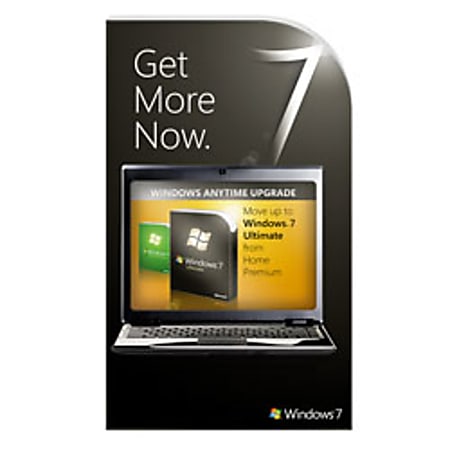 Microsoft® Windows® 7 Anytime Upgrade, From Windows 7 Home Premium To Windows 7 Ultimate, Product Key