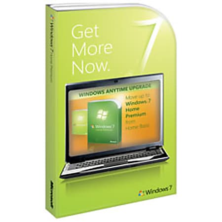 Microsoft® Windows® 7 Anytime Upgrade, From Windows 7 Starter To Windows 7 Home Premium, Product Key