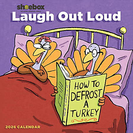 2026 TF Publishing Humor & Comics Monthly Wall Calendar, 12" x 12", Shoebox, January To December