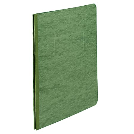 ACCO® Pressboard Report Cover With Fastener, Side Bound, 8 1/2" x 11", 60% Recycled, Dark Green