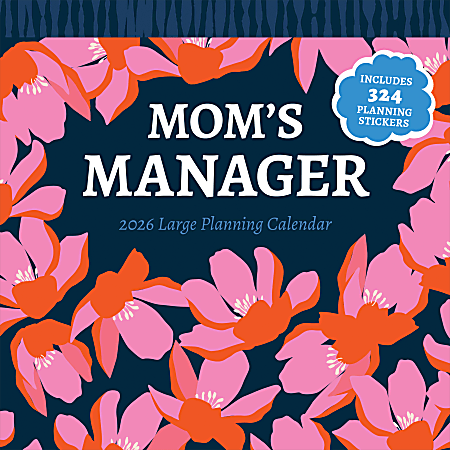 2026 TF Publishing Art & Design Monthly Wall Calendar, 12" x 12", Mom's Manager, January To December