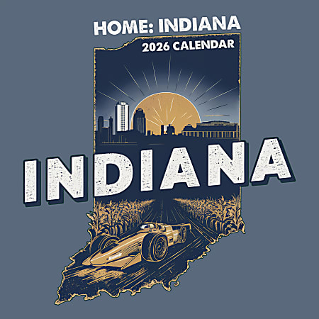 2026 TF Publishing Scenic & Nature Monthly Wall Calendar, 12" x 12", Home: Indiana, January To December
