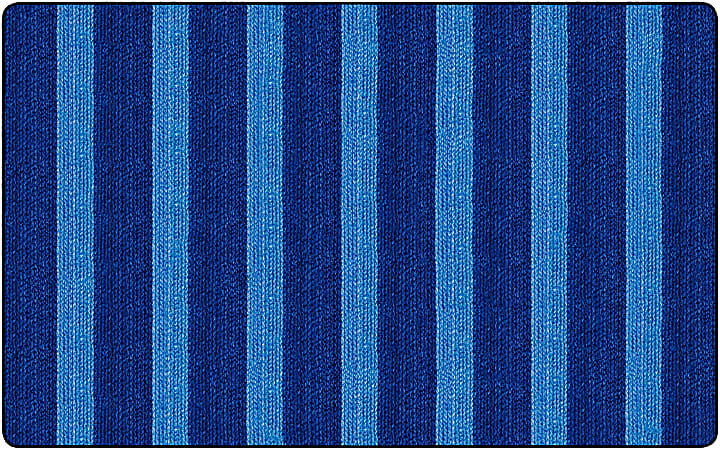 Flagship Carpets Basketweave Stripes Classroom Rug, 7 1/2&#x27;