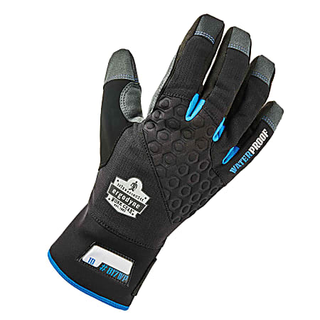 Ergodyne ProFlex 817WP Reinforced Thermal Waterproof Utility Gloves, Medium, Black