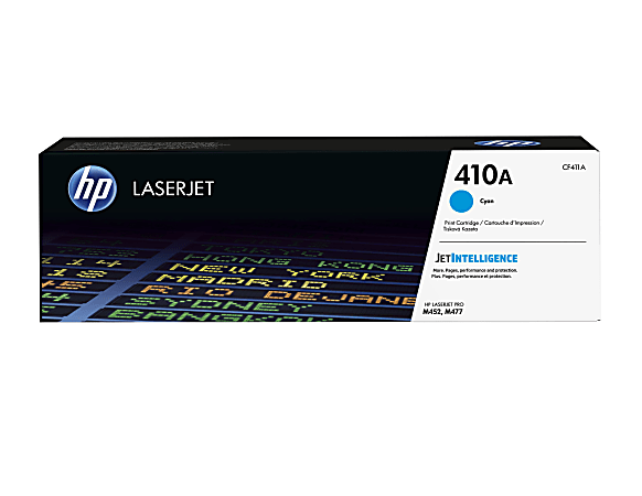 HP 410A, (CF411A) Cyan Original LaserJet Toner Cartridge