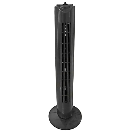 Optimus Adjustable Oscillating Tower Fan, 32"H x 6"W,