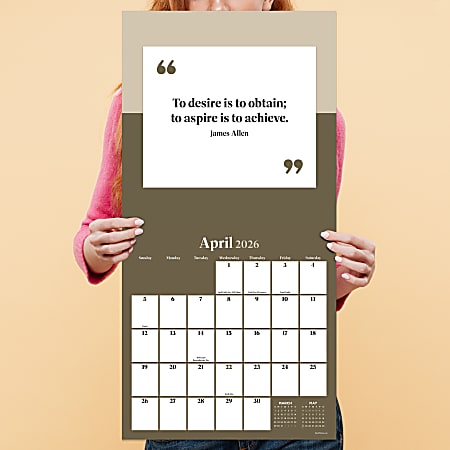 2026 TF Publishing Inspiration Monthly Wall Calendar 12 x 12 Inspire ...