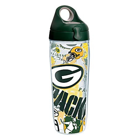 Tervis NFL All-Over Water Bottle With Lid, 24 Oz, Green Bay Packers