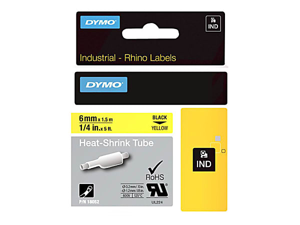 DYMO® Heat Shrink Tube Wire & Cable Label, 2233992