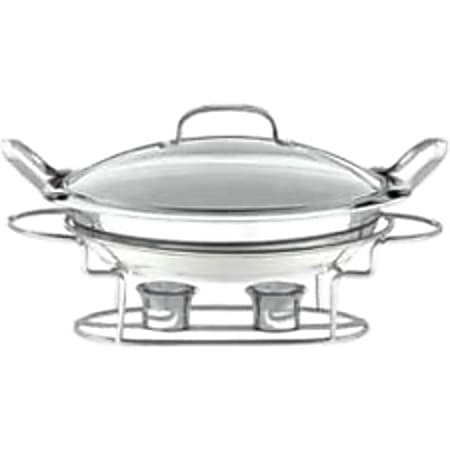 Cuisinart 7BSR-28 Table Ware - Buffet Dish - Stainless Steel, Aluminum Base, Glass Lid - Dishwasher Safe