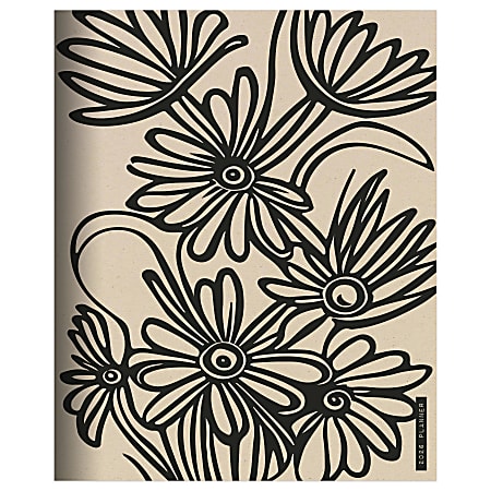 2026 TF Publishing Medium Monthly Planner, 6-1/2" x 8", Drawn Daisies, January To December