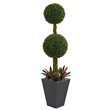 Nearly Natural Double Boxwood Ball Topiary 60”H Artificial