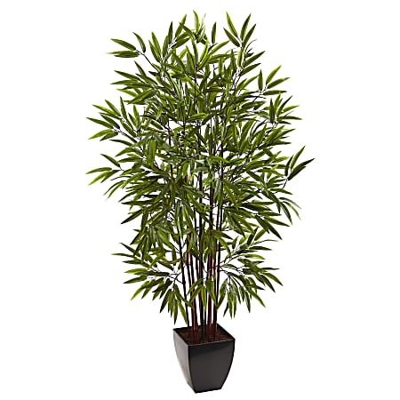Nearly Natural Bamboo 60”H Silk Tree With Planter,