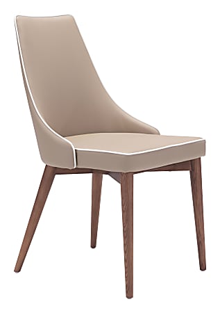 Zuo Modern Moor Dining Chairs Beige Set Of 2 Chairs - Office Depot