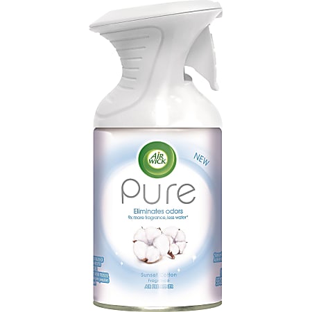 Air Wick Pure Aerosol Spray - Aerosol - 5.5 fl oz (0.2 quart) - Sunset Cotton - 1 Each - Odor Neutralizer, Residue-free
