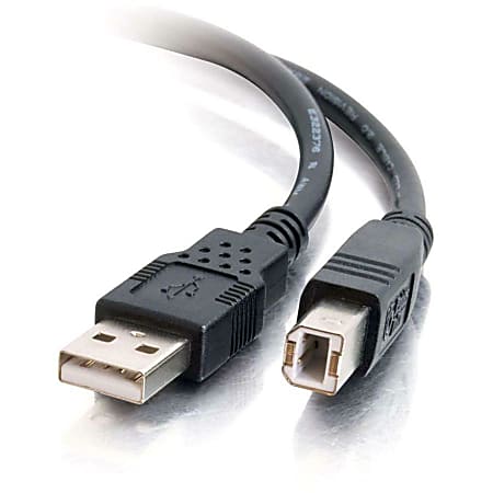 C2G 5m USB Cable - USB A to USB B Cable - M/M - Type A Male USB - Type B Male USB - 16ft - Black