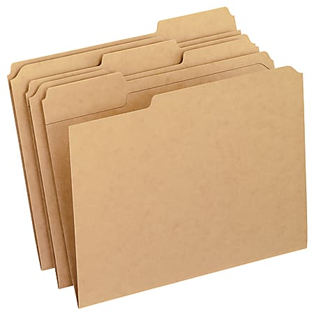 Pendaflex® File Folders, 1/3 Cut, Letter Size, Kraft, Pack Of 100