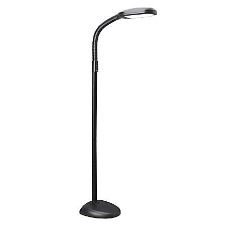 Verilux Smartlight LED Floor Lamp, 63"H, Black