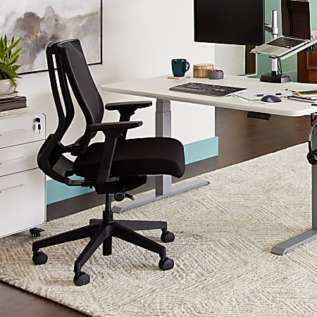 VARI Ergonomic Nylon High Back Task Chair Black