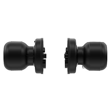 GeekTale K02 Smart Fingerprint And Touch Panel Doorknob Lock, 3.11"H x 2.48"W x 2.48"D, Matte Black