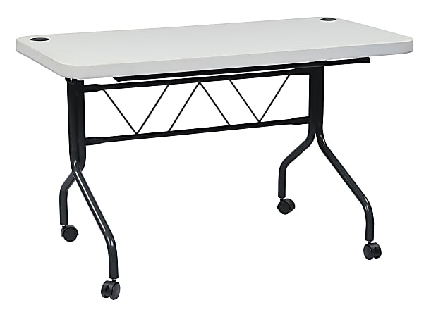 Office Star Work Smart Resin Multi Purpose Flip Table With