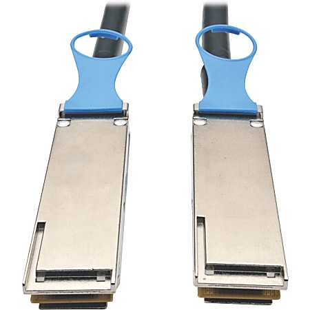 Eaton Tripp Lite Series QSFP28 to QSFP28 100GbE Passive DAC Copper InfiniBand Cable (M/M), 0.5 m (20 in.) - 1.70 ft InfiniBand Network Cable