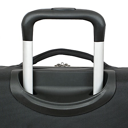 Overland Geoffrey Beene Midnight Fabric Rolling 3 Piece Luggage