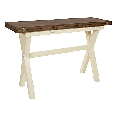 Office Star™ Albury Wood Square Flip-Top Table, 31-1/4"H