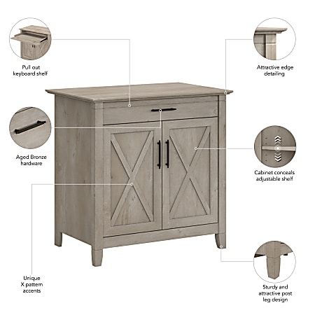 Space Saving Solid Wood Folding Armoire Desk with Storage Cabinet .