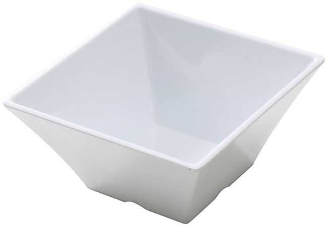 American Metalcraft Endurance Square Melamine Serving Bowls, 228 Oz, White, Pack Of 6 Bowls